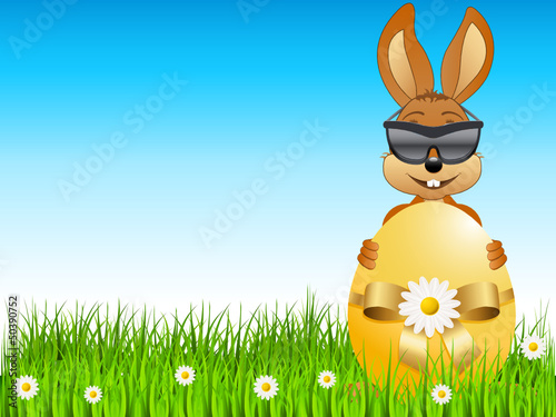 Vector: Osterhase mit Sonnenbrille Osterhase mit Sonnenbrille