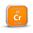 Chromium material sign