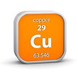 Copper material sign