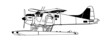 Indiscrete Propeller Seaplane Black White