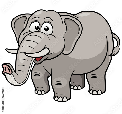 Vector: Vector illustration of Cartoon Elephant Vector illustration of Cartoon Elephant