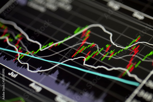 Photo: stock market chart stock market chart