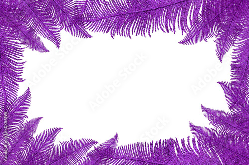 Photo: Frame made of decorative leaves Frame made of decorative leaves