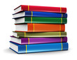 Ilustração: Stack of color books Stack of color books