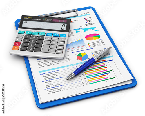 Illustration: Business finance and accounting concept Business finance and accounting concept