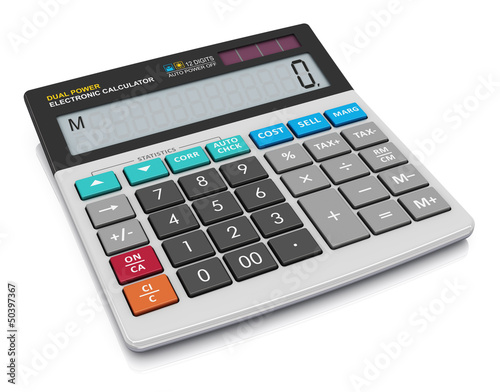 Illustration: Office calculator Office calculator