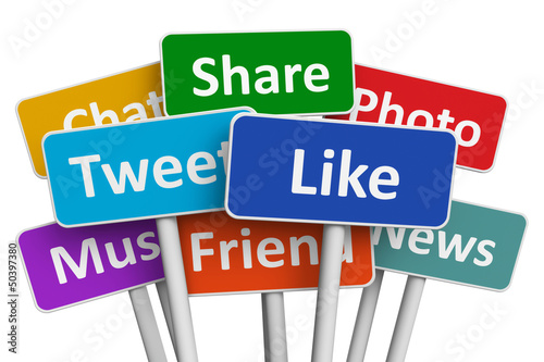 Illustration: Social media concept Social media concept