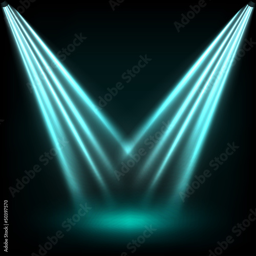 Vector: Blue reflector lights Blue reflector lights