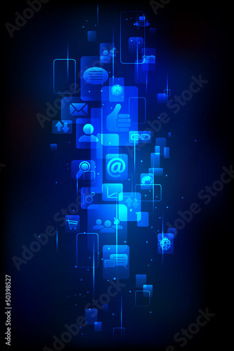 Vector: Technology Background Technology Background