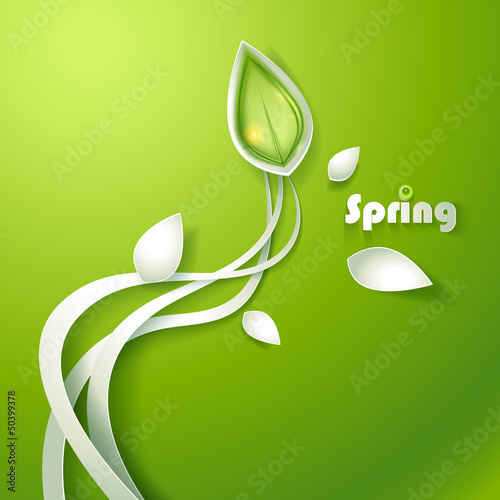Vector: Abstract paper plants Abstract paper plants
