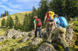 Herbstwandern im Gebirge