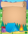 Vector: Camping theme parchment 1 Camping theme parchment 1