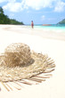 Sonnenhut am Strand