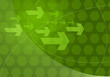 green graphic arrows backdrop