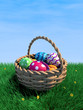 Easter Eggs In A Basket