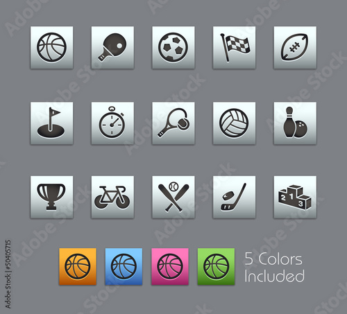 Vector: Sport Icons / Vector includes 5 Colors Sport Icons / Vector includes 5 Colors