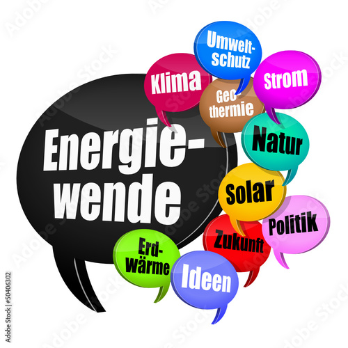 Vector: sprechblasen v3 thema energiewende I sprechblasen v3 thema energiewende I