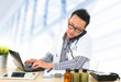 Busy Southeast Asian medical doctor