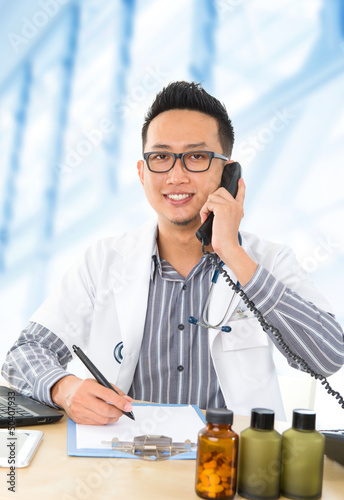 Photo: Young Southeast Asian medical doctor Young Southeast Asian medical doctor