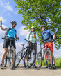 Drei Radsportler