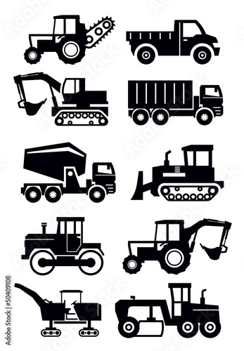 Vector: construction transport construction transport