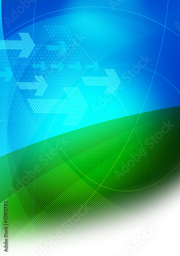 Illustration: blue green brochure graphics blue green brochure graphics