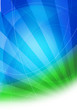blue green lined graphic