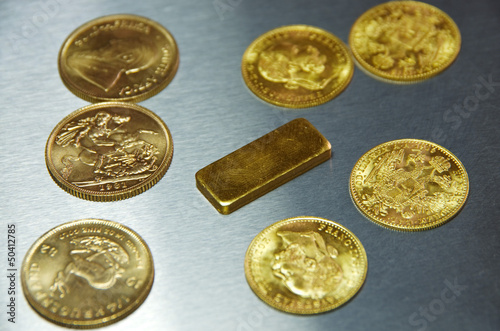 Photo: gold coins gold coins