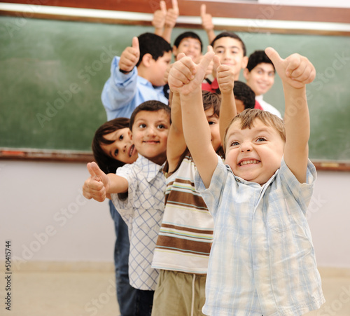 Photo: Children at school classroom Children at school classroom