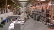 Work at the warehouse complex.