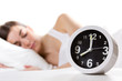 Beautiful  woman waking up in the morning