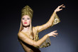 Young model in personification of egyptian beauty