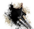 Photo: Painting Woman with Artistic Paintbrush Painting Woman with Artistic Paintbrush