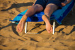 canvas print picture - Füße wärem an der Sonne