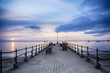 Sunrise at the Banjo Pier at Swanage