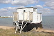 A houseboat in langstone harbour in england