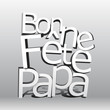 Fête des pères 3D noir & blanc