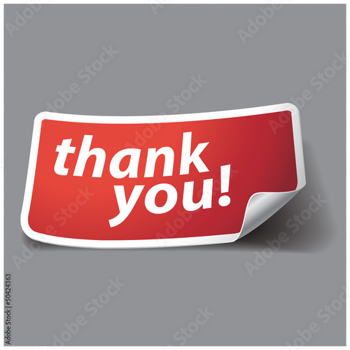 Vector: Thank you - grateful label. Vector. Thank you - grateful label. Vector.