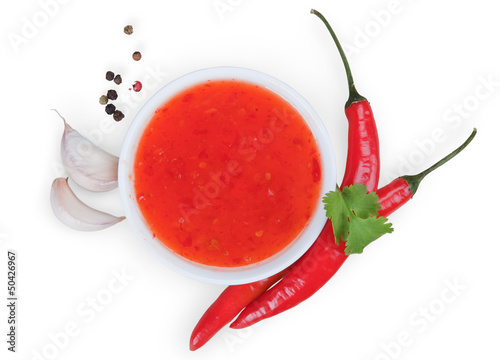 Photo: red hot chilli sauce red hot chilli sauce
