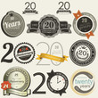 20 years anniversary signs and cards collection