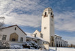 On a cold winter day the Boise Train Depot