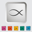 Fish single icon.