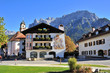 Karwendel Massiv Blick Dorfplatz Mittenwald