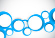Background with blue circles