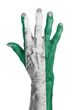 Hand of an old woman with arthritis
