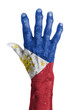 Hand of an old woman with arthritis