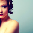 Vintage portrait of young girl