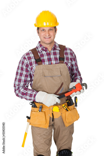 Photo: Portrait of construction worker Portrait of construction worker