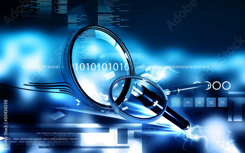 Illustration: magnifying glass magnifying glass