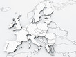 Europa und angrenzende Länder detailgetreu (8000px)